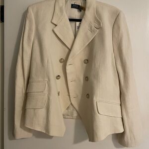 Polo by Ralph Lauren Cream Blazer